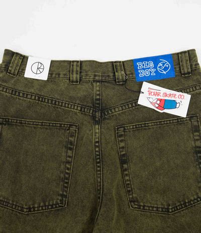 Polar Big Boy Jeans - Green Black | Flatspot