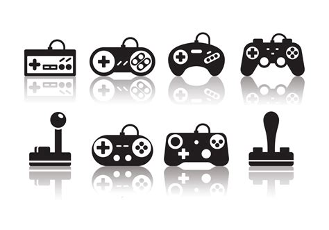 Minimalist Gaming Joystick Icons Vector Art At Vecteezy