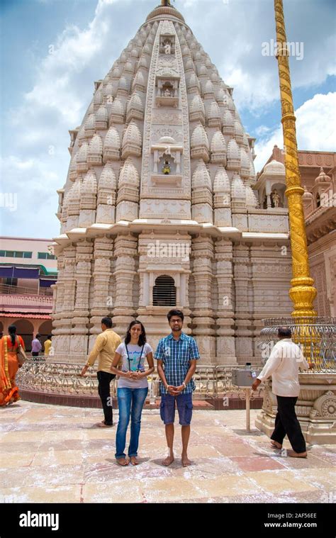 SHEGAON, MAHARASHTRA, INDIA, 10 JULY 2017 : Unidentified people visit ...