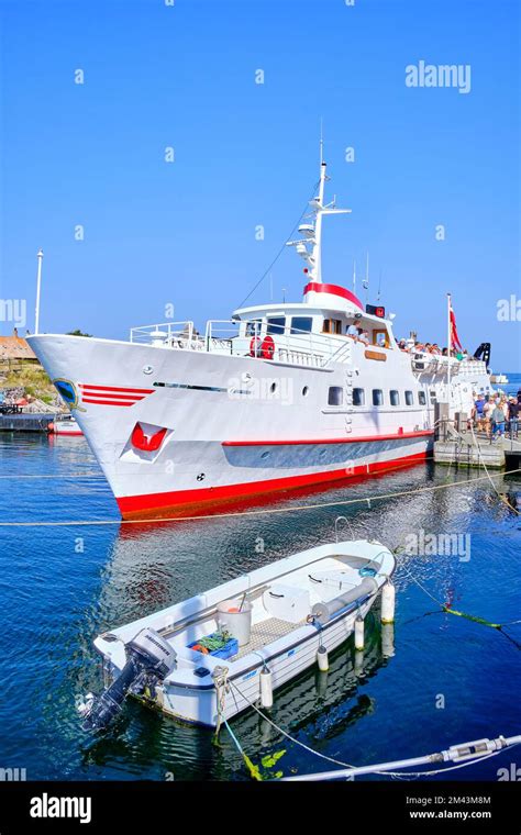 The ERTHOLM in the harbour of Christiansö, Ertholmene, Denmark Stock ...