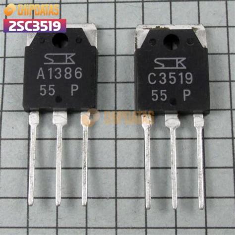 2SC3519 Transistor Silicon NPN Case To3p Make Sanken For Sale Online