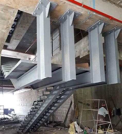 Construction Metal Stair Concrete Details