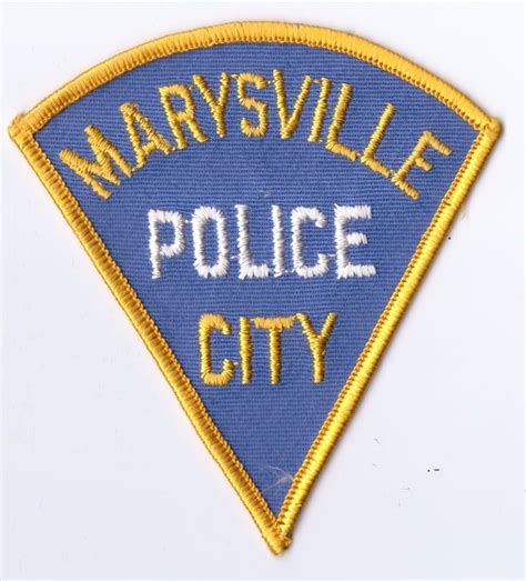 US State of California, City of Marysville Police Department Patch ...