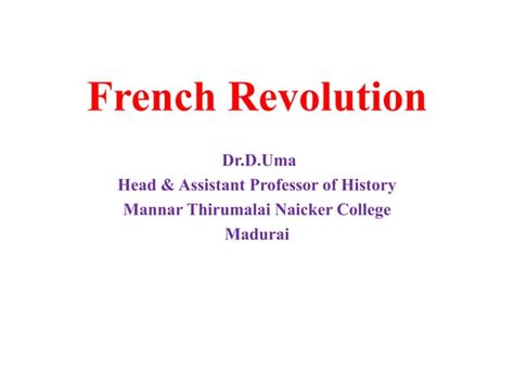 French Revolution Ppt