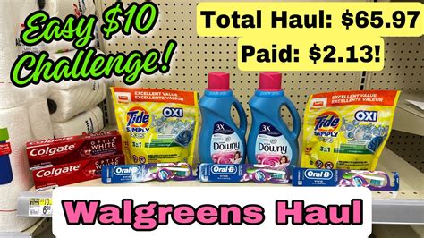 Walgreens Haul 2 Easy 10 Challenge Options All Digital Coupon Deals