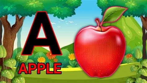 A For Apple Nursery Rhymes Abcdefg English Alphabet A For Apple B