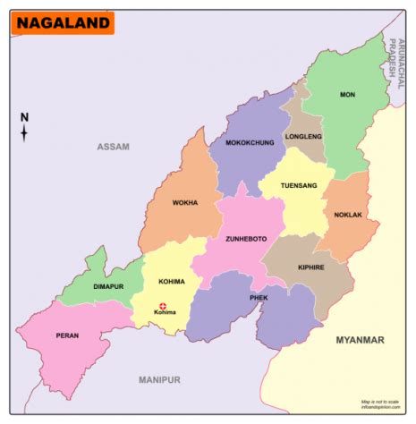 Nagaland Map - Download Free Map Of Nagaland In PDF - Infoandopinion