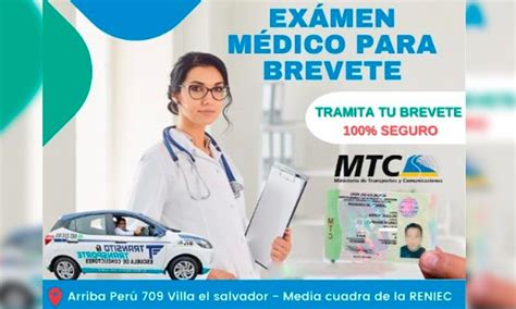 Examen Medico Para Brevete Para Auto VILLA EL SALVADOR Cuponidad