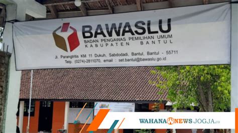 Bawaslu Bantul Perpanjang Pendaftaran Pengawas Kelurahan Untuk Pilbup