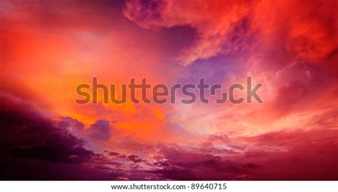 Dramatic Red Sky Stock Photo 89640715 Shutterstock