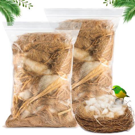 Sukh 2 Pack Bird Nesting Material Bird Nests Bedding Hummingbird