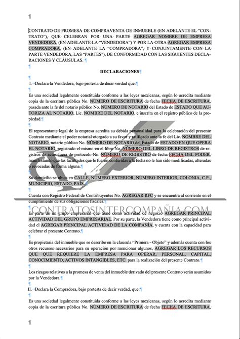 Total 46 Imagen Contrato De Promesa De Compraventa Modelo Abzlocalmx