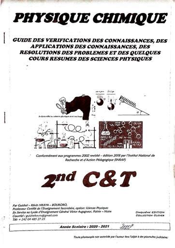 Fascicule Physique Chimie Seconde C