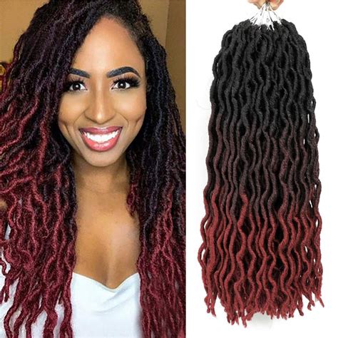 Buy Packs Gypsy Locs Crochet Hair Pre Looped Goddess Locs Crochet