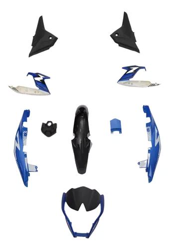 Kit De Plasticos Completo P Italika Z Azul Mtc Env O Gratis