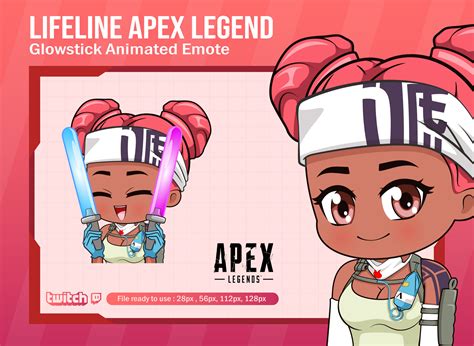 Lifeline Apex Legends Glow Stick Emote For Twitch Apex Etsy