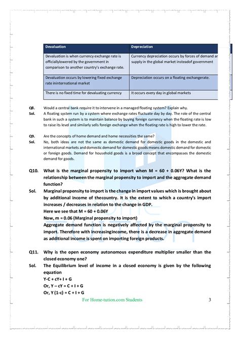 Ncert Solutions For Class 12 Micro Economics Chapter 6 Open Economy Macroeconomics