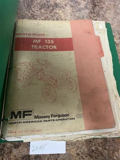 MASSEY FERGUSON MF 135 Tractor Factory Shop Parts Book SKU P 23 52