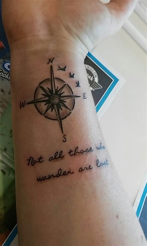 Compass Tattoo With Quote