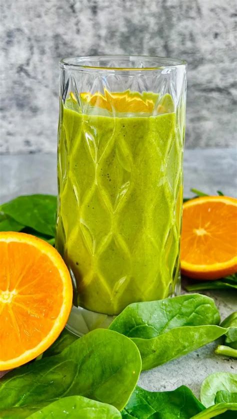 Orange Spinach Smoothie Immune Boosting