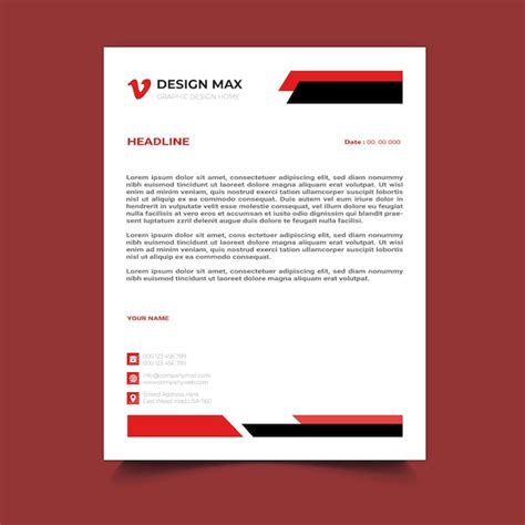 Premium Vector Letterhead Template