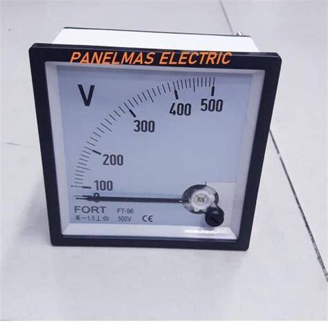 Jual Volt Meter Analog Fort 72x72 96x96 300v Dan 500v Shopee Indonesia