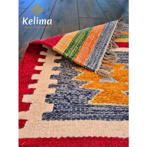 Handgemaakt Kelim Vloerkleed Cm X Cm Klassieke Wol Tapijt Kilim