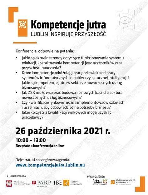 Już jutro odbędzie się konferencja Kompetencje jutra Lublin inspiruje