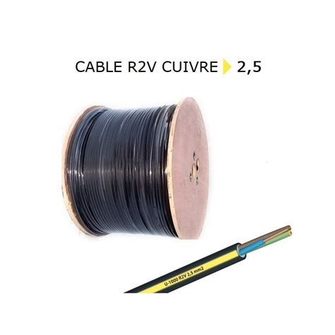 Cable Electrique Rigide Cuivre U 1000 R2V RO2V Ou R02V 4X16 Mm2 CEA