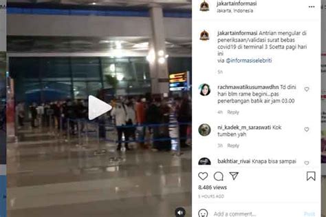 Antrean Tes Covid Di Bandara Soetta Mengular Netizen Periksanya Manual