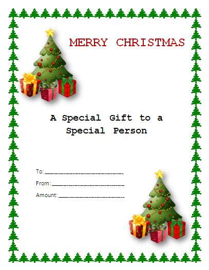 Christmas Gift Template | Professional Word Templates