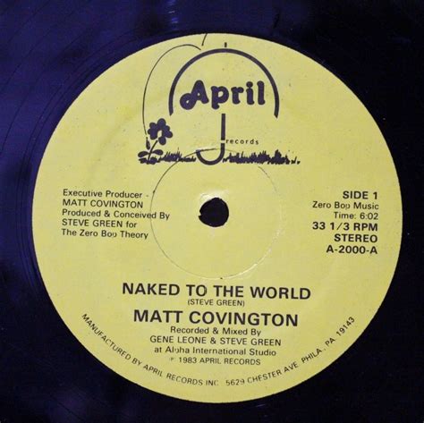 Matt Covington Naked To The World Inch Bluesoul Records