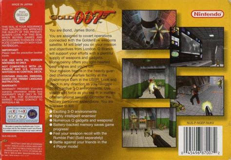 GoldenEye 007 for Nintendo 64 - Sales, Wiki, Release Dates, Review ...