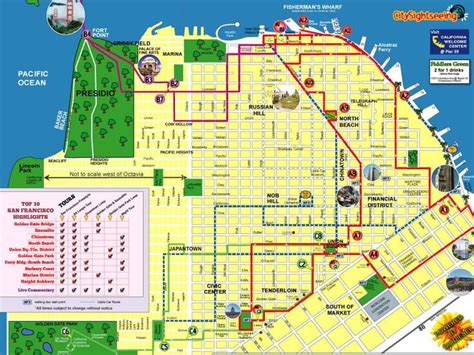 Maps Update Tourist Attractions In San Francisco Map