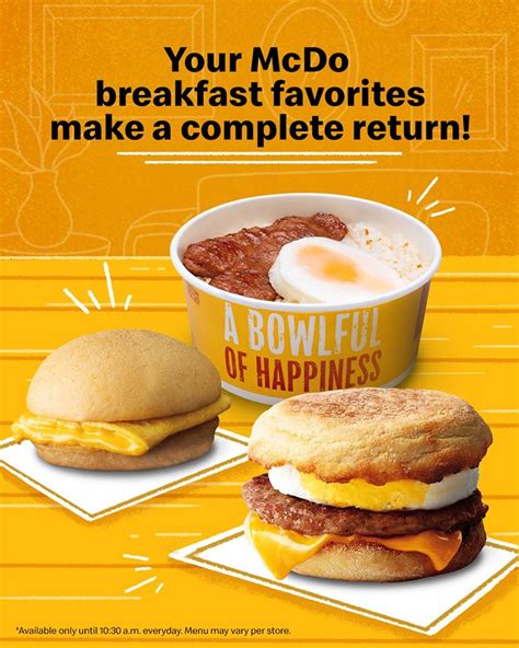 Breakfast Menu Mcdonalds Philippines At Ellie Ridley Blog