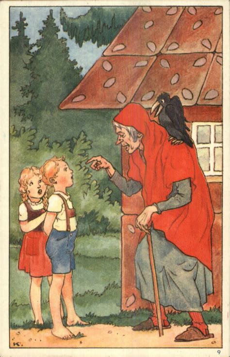 Dutch Fairy Tale Hansel Gretel Old Woman Hans En Grietje K1676