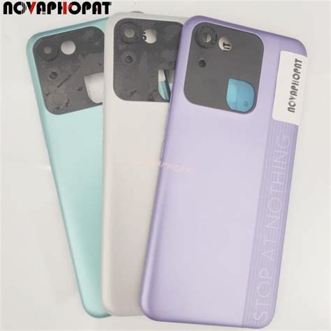 Novaphopat For Tecno Spark C Kg K Kg J Battery Door Cover Rear Case