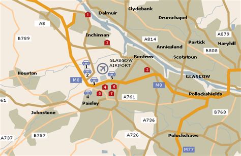 Glasgow Airport Map