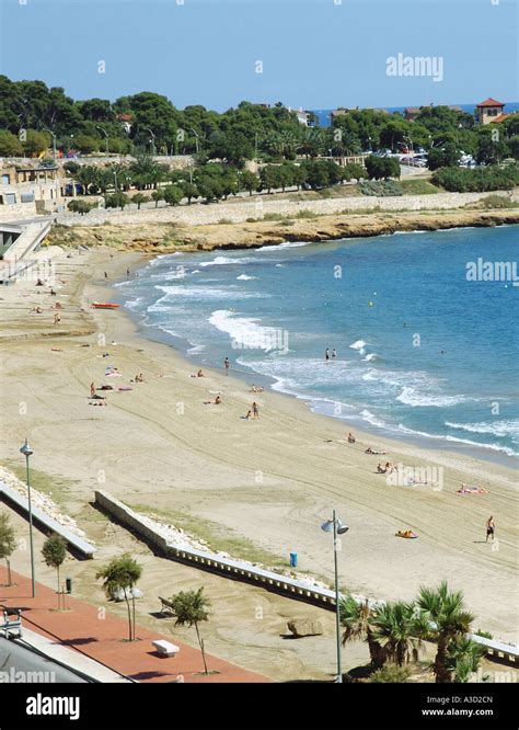 Seafront Beach Tarragona Catalonia Catalunya Cataluña Catalan Costa