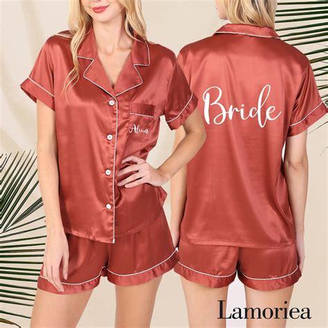 Customized Bride Bridesmaid Pajamas Set Wedding Pajamas Set