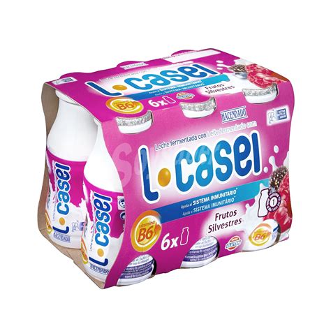 Hacendado Yogur Liquido L Casei Frutos Silvestres Pack 6 X 100 G