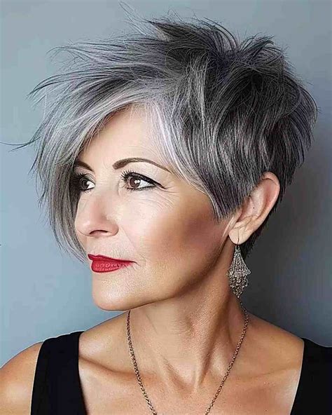 32 Youthful Hairstyles For Women Over 60 With Grey Hair In 2023 Short