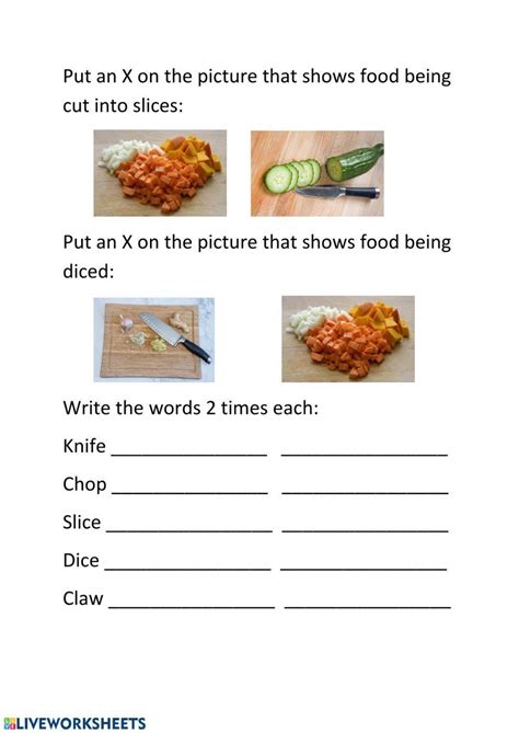 Knife Safety Worksheet 1 107230 Sameia Live