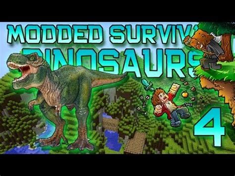 Minecraft Modded Dinosaur Survival Let S Play W Mitch Ep T Rex