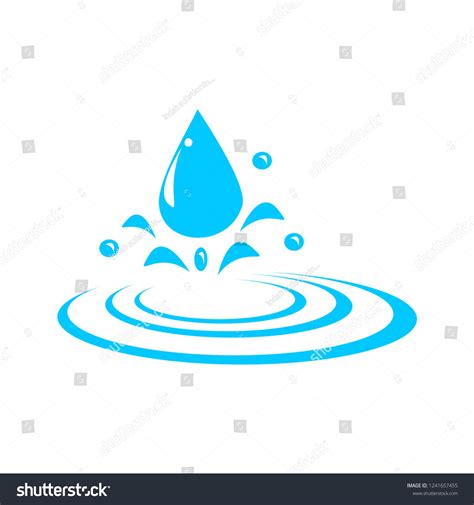 Water Ripples Vector Stock Vector (Royalty Free) 1241657455