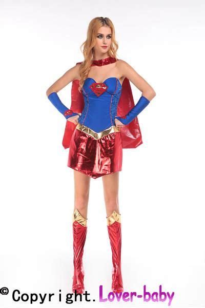 Deluxe Sexy Supergirl Costume Superwomen Costume Christmas Outfits