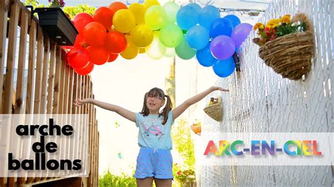 Comment réaliser une arche de ballons arc en ciel YouTube