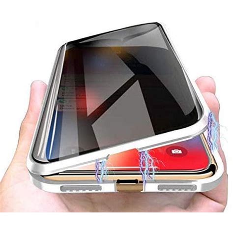 Privacy Magnetic Case For IPhone XR Anti Peeping Clear Double Sided