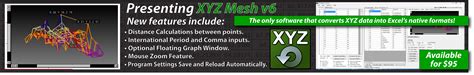 Xyz Mesh Software To Convert View And Export 3d Xyz Data Into Excel