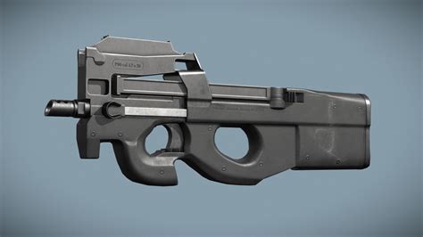 P90 Tokyo Marui 3d Model By Dmitry Surkov Dsurkov [b26792d] Sketchfab